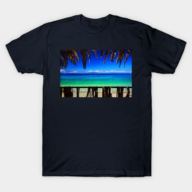 Balcony to the Ionian Sea - Ithaca island T-Shirt by Cretense72